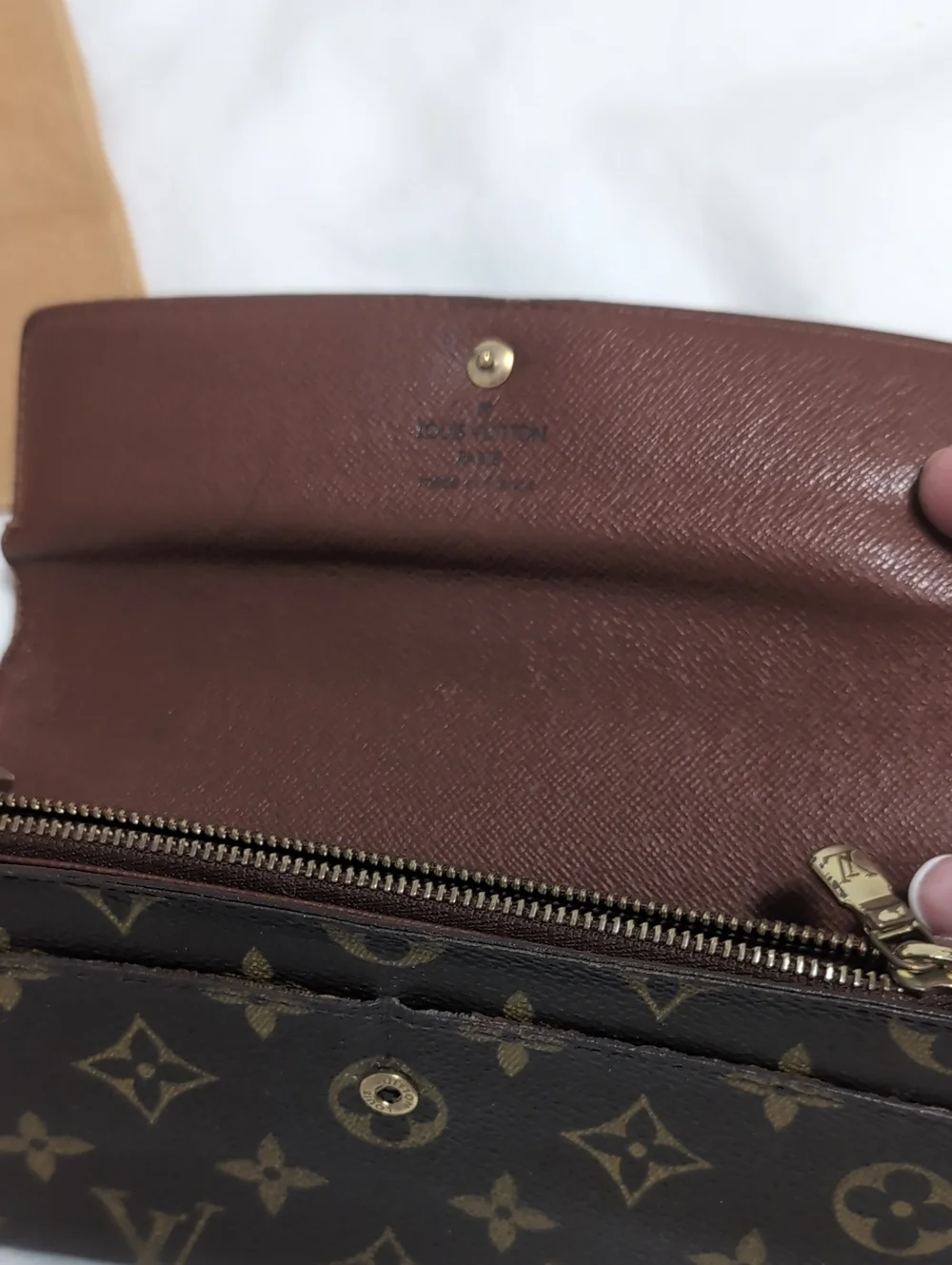 Louis Vuitton Vintage Sarah Portefeuille Long Wallet Dustbag & Box Monogram